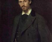 伊凡 尼古拉耶维奇 克拉姆斯柯依 : Portrait of the Artist Ilya Repin